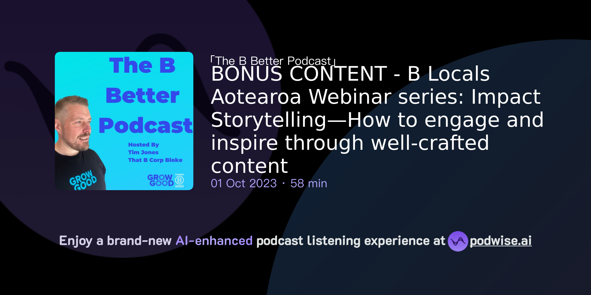 BONUS CONTENT - B Locals Aotearoa Webinar Series: Impact Storytelling ...