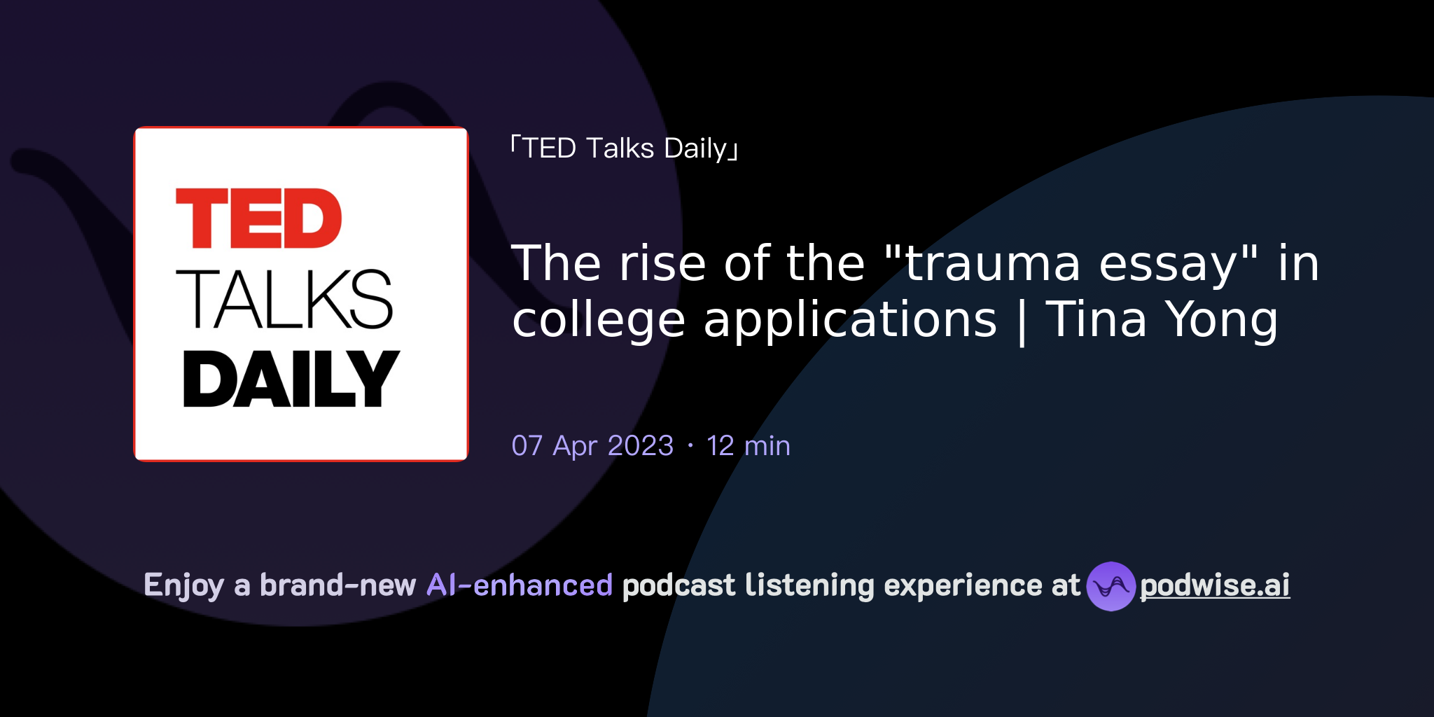 the rise of the trauma essay in college applications